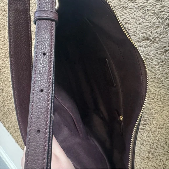 CO Rich Brown Leather Hobo Bag NWT - Picture 5 of 7